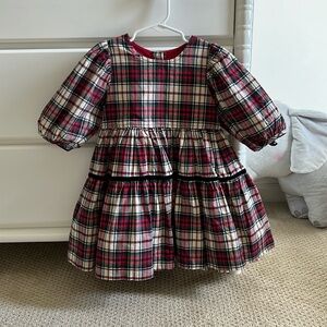 Pink Chicken holiday tartan dress size 3y